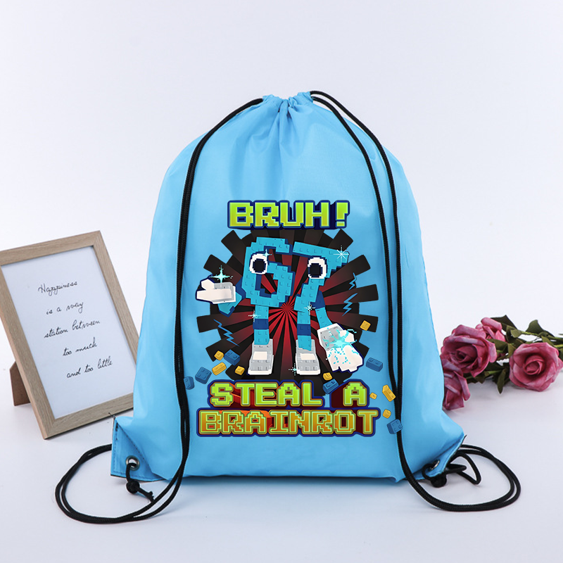 Steal A Brainrot 67 Six Seven  - Drawstring Gym Bag のレビューと価格