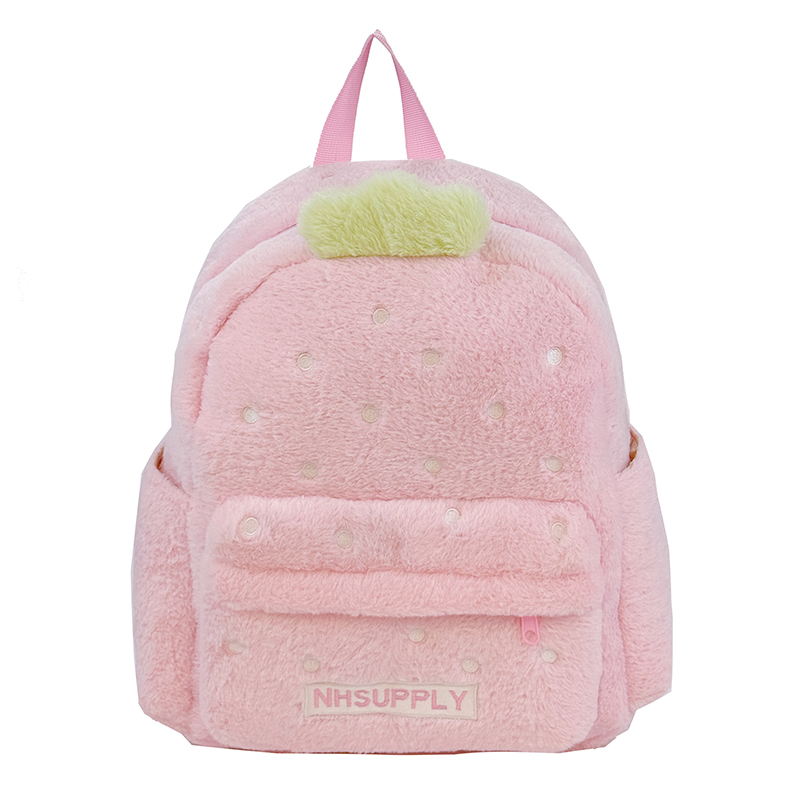 Plush Strawberry Classic Solid - Fashion Backpack Women のレビューと価格