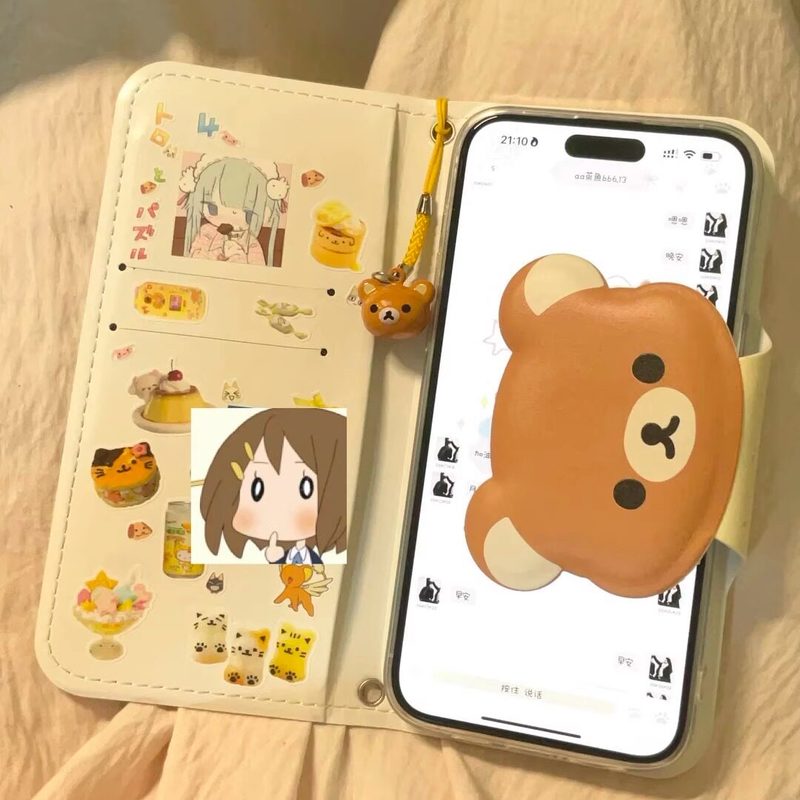 Rilakkuma Cute Cartoon Flip Le - Mini Backpack Purse のレビューと価格