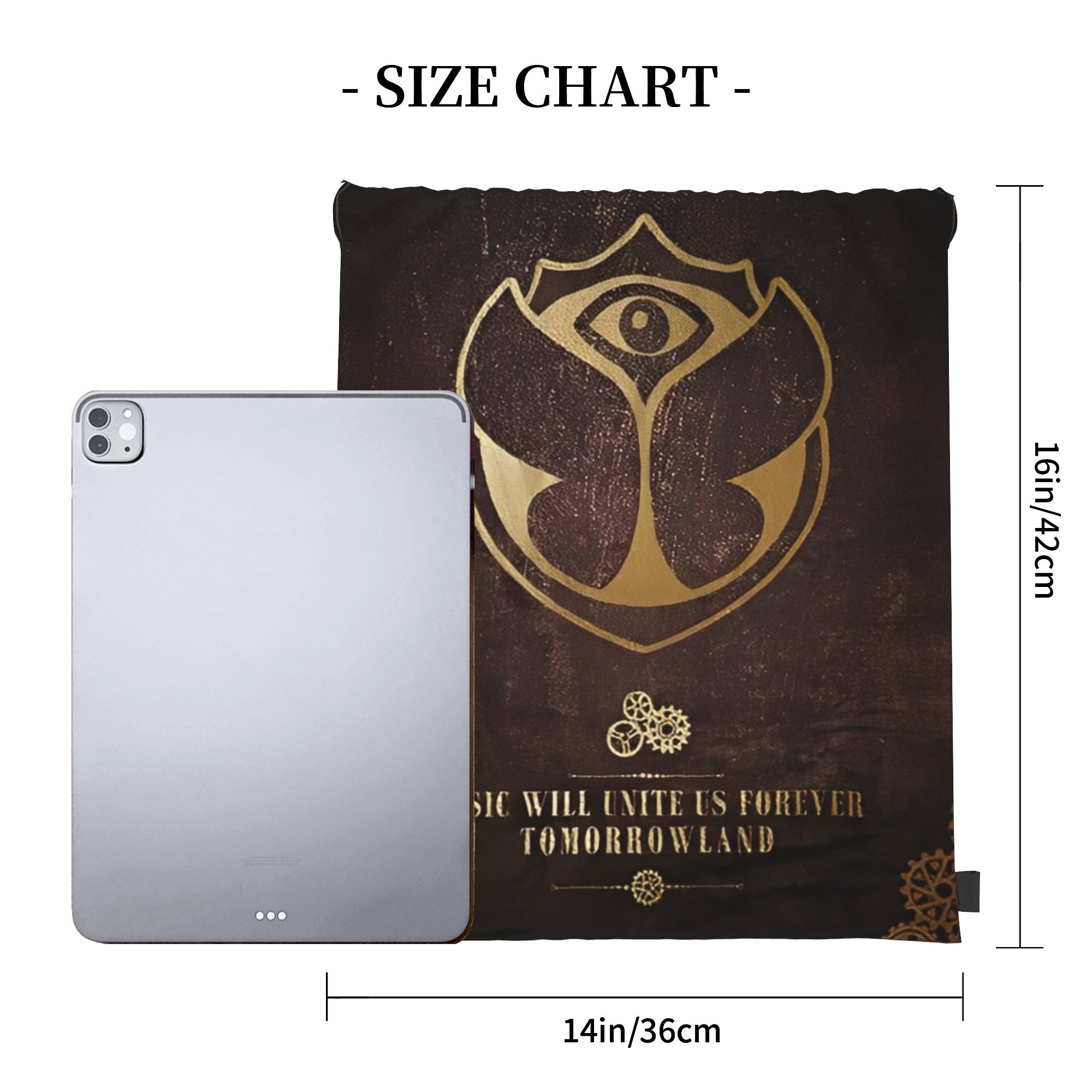 Tomorrowlands  Drawstring Bags - Drawstring Gym Bag のレビューと価格