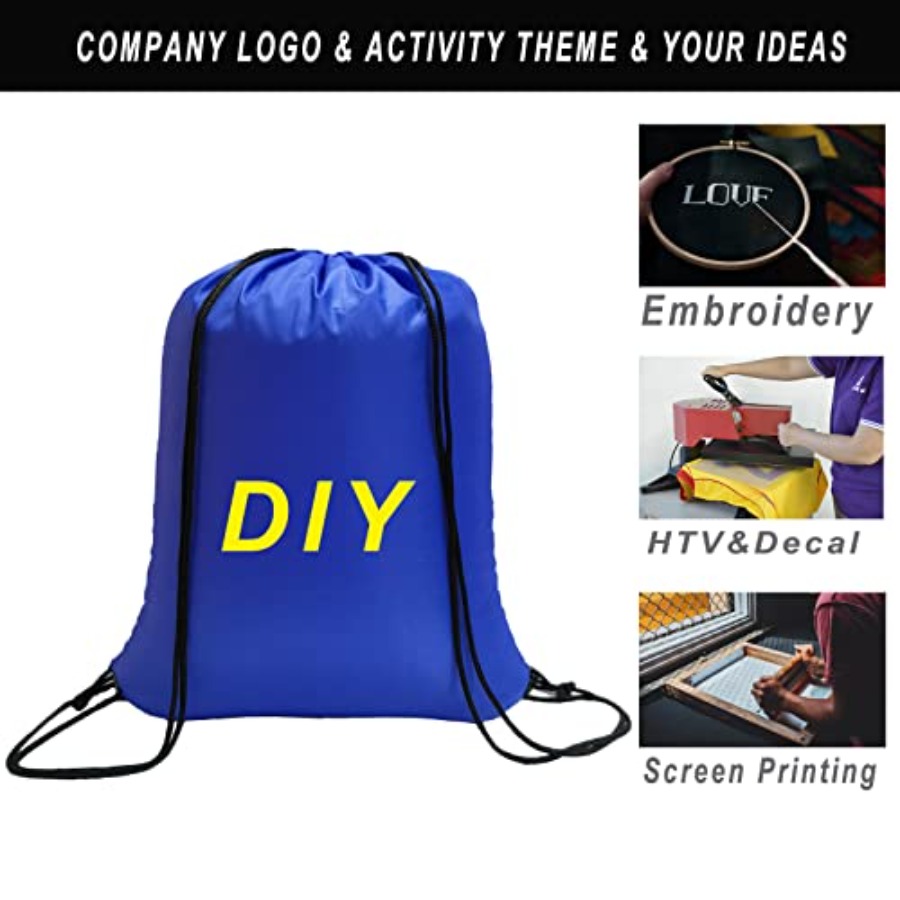 100 Pack Drawstring Bags Bulk, - Drawstring Gym Bag のレビューと価格