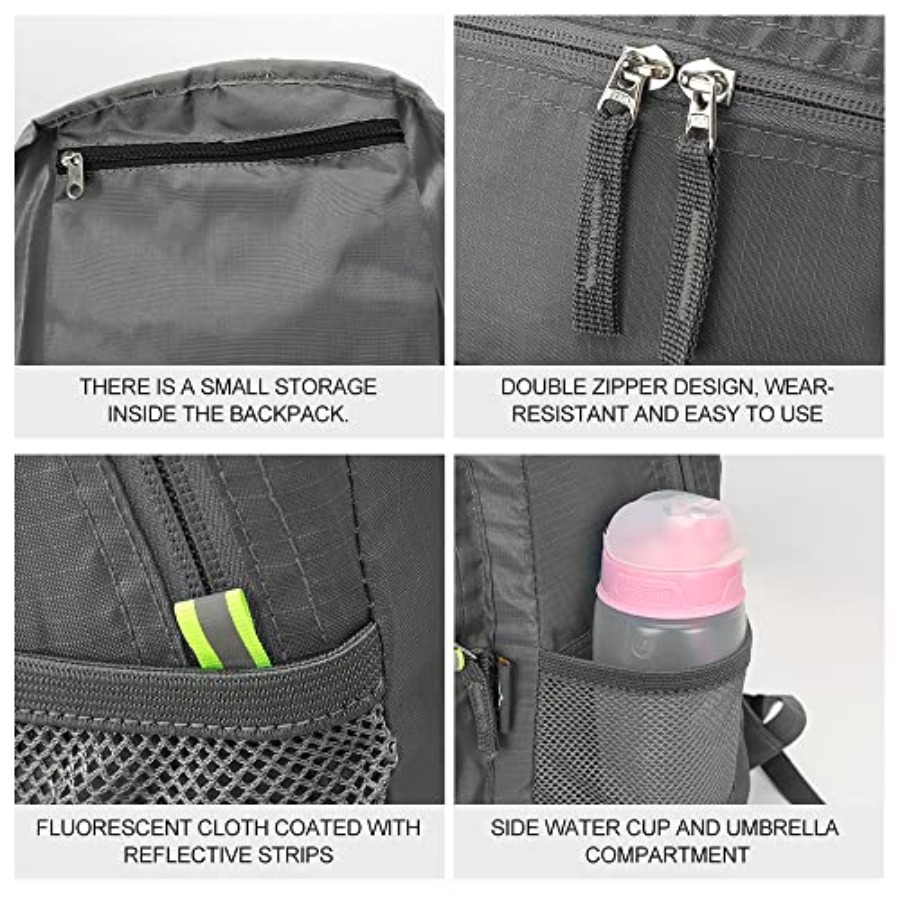 INOXTO 20L Lightweight Hiking  - Foldable Backpack Small のレビューと価格
