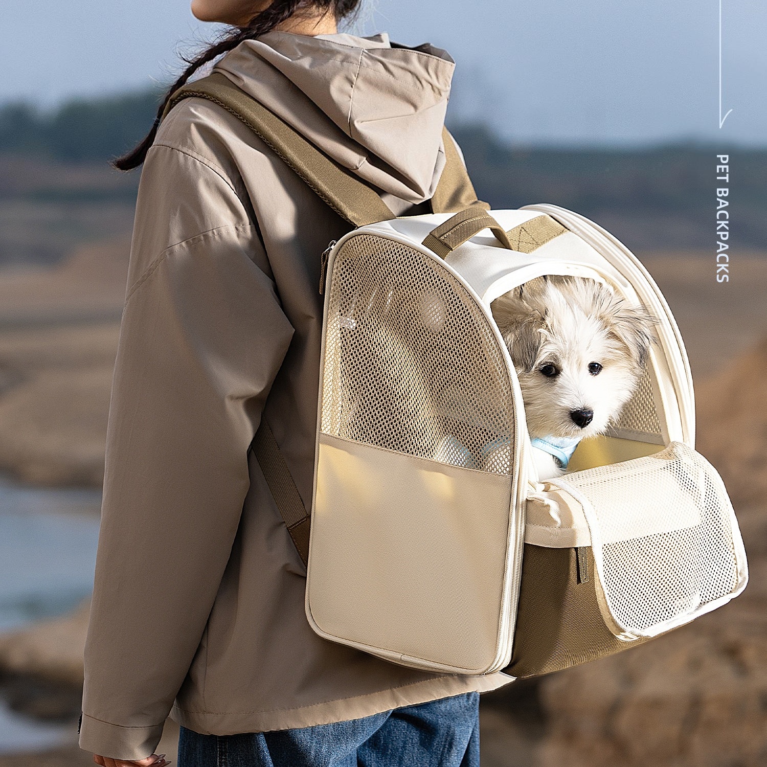 Pet Carrier Backpack Breathabl - Foldable Backpack Small のレビューと価格