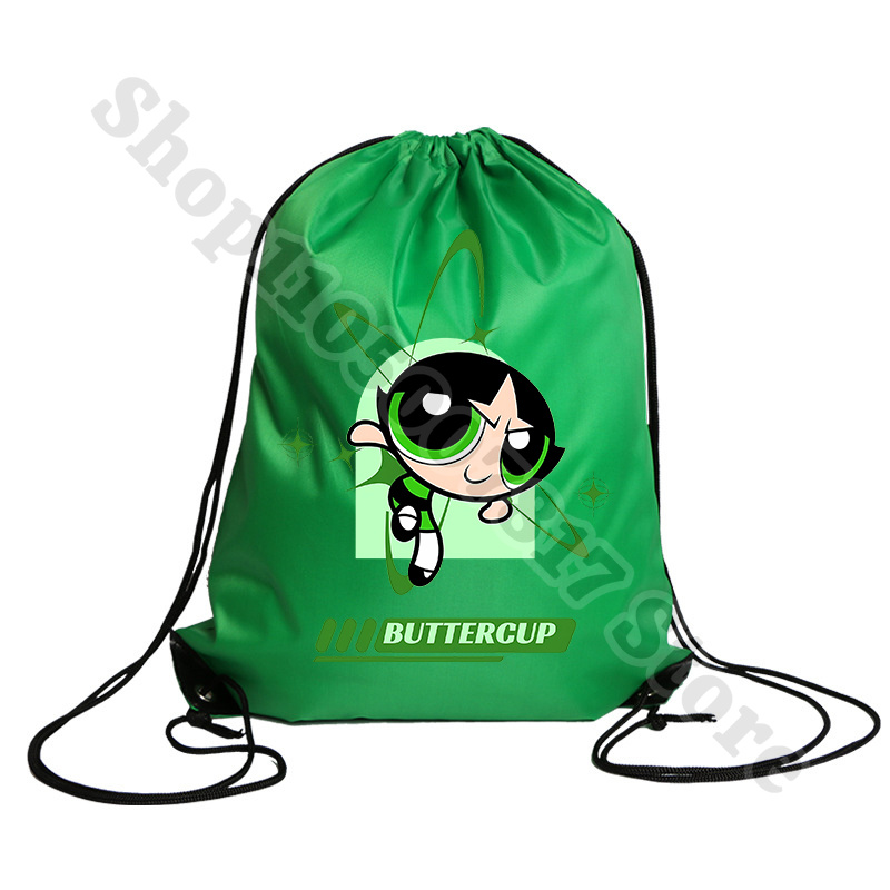 Kawaii The Powerpuffs Girls Ca - Drawstring Gym Bag のレビューと価格