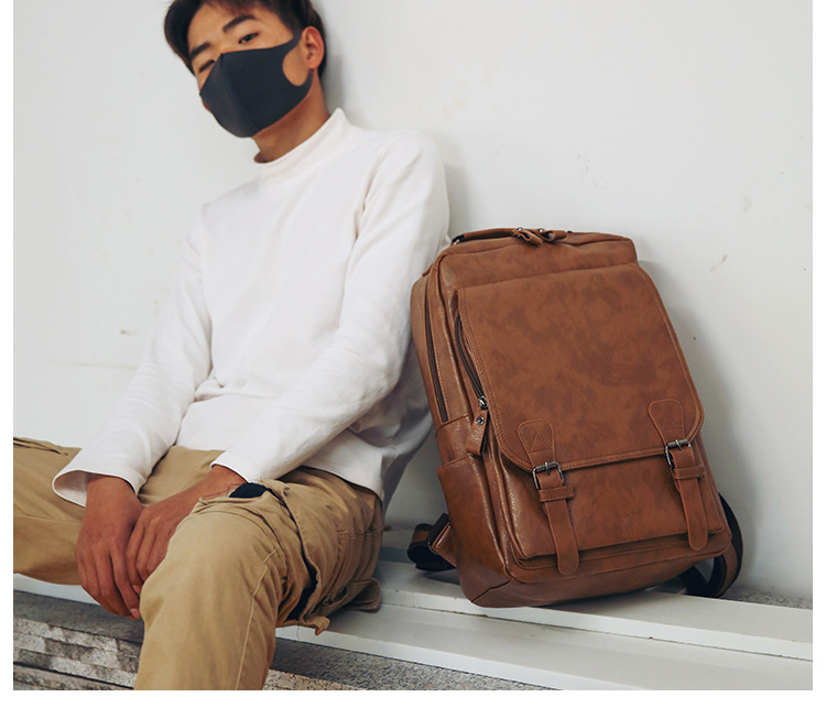 Custom Logo Pu Backpack For Me - Business Backpack Brief のレビューと価格