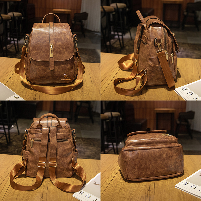 College Women Backpacks Design - Leather Backpack Vintage のレビューと価格