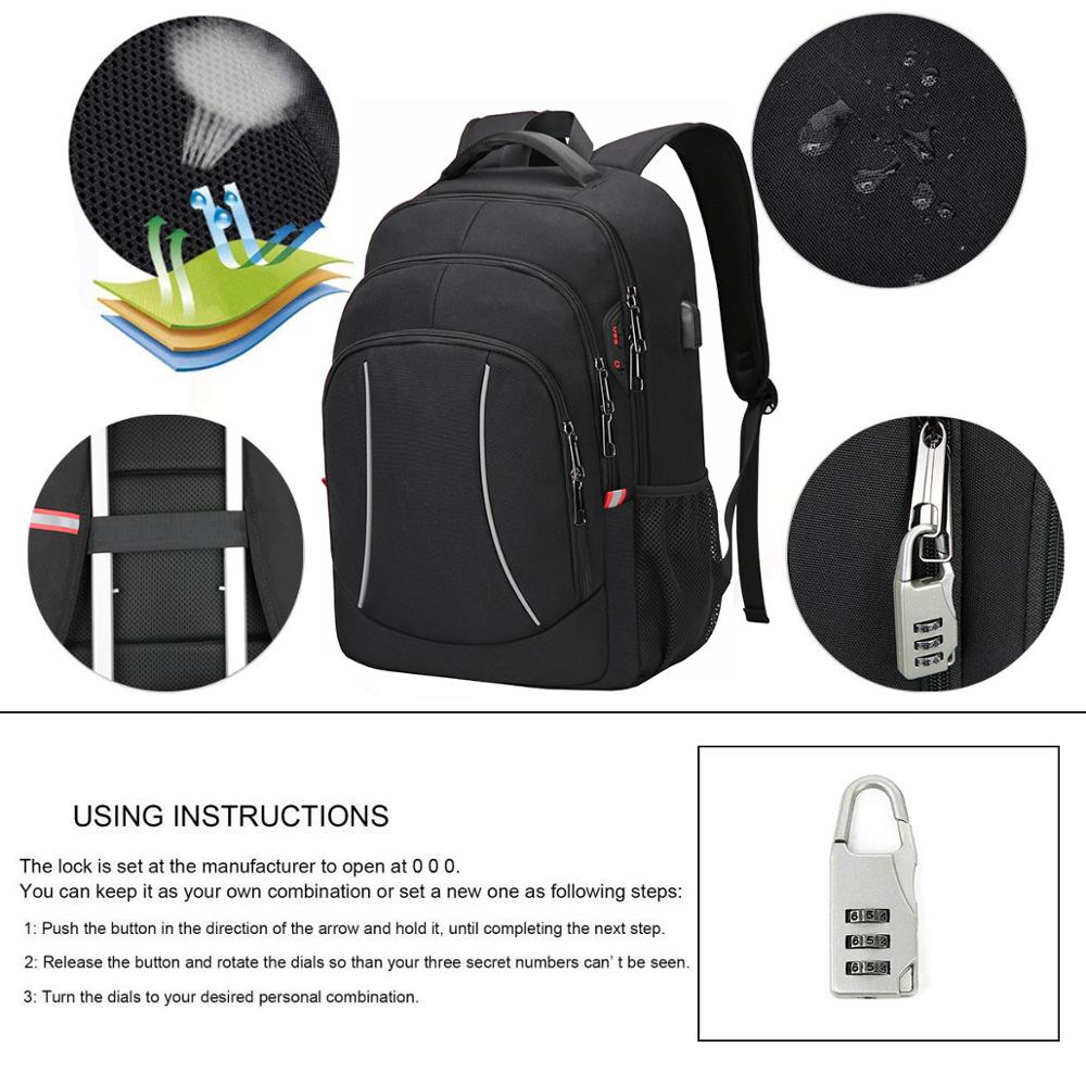 Men Multifuction Travel Laptop - Travel Backpack Anti Theft のレビューと価格