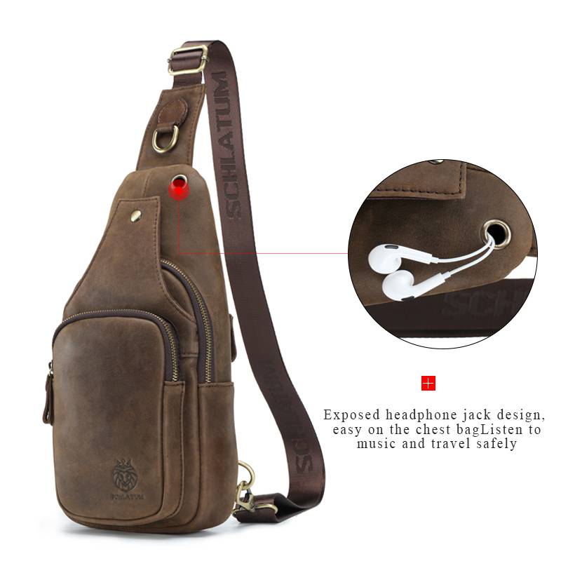 SCHLATUM 100%Genuine Leather C - Leather Backpack Vintage のレビューと価格