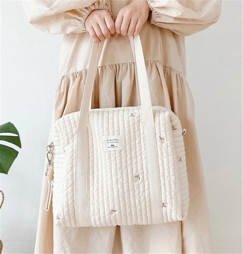 Embroidered Mommy Bag Handbag  - Backpack Diaper Bag のレビューと価格