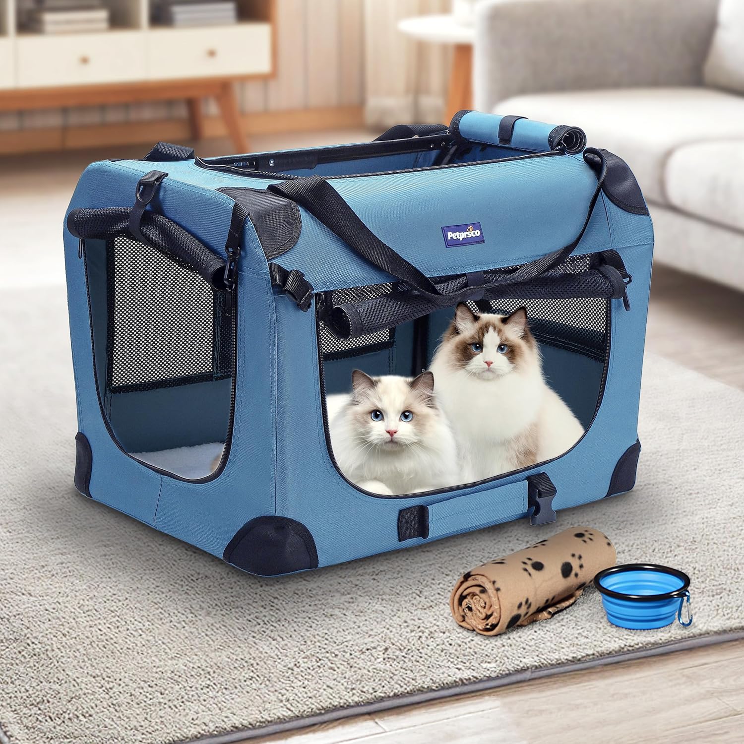 Portable Collapsible Dog Crate - Foldable Backpack Small のレビューと価格