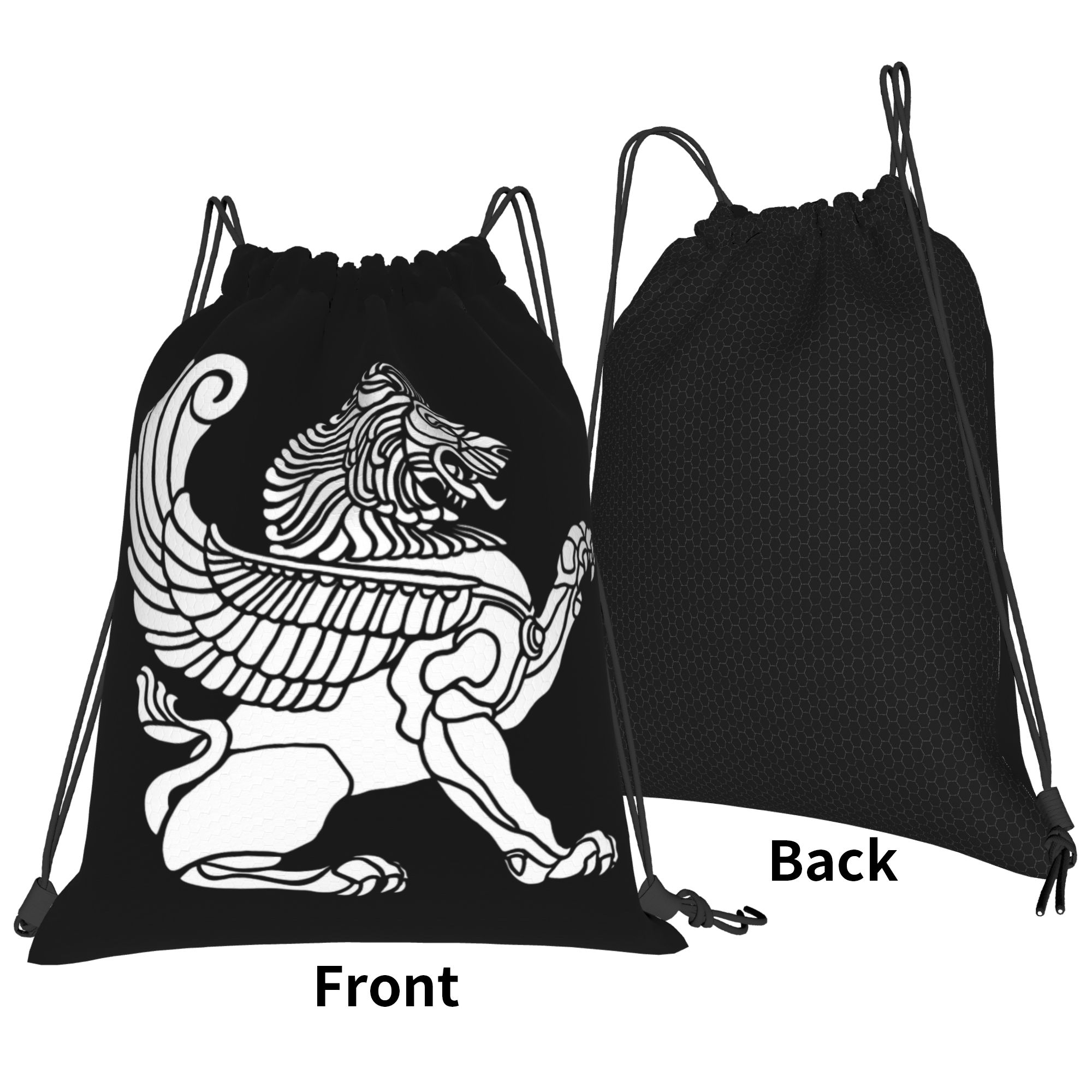 Persian Lion Iranian Iran Pers - Drawstring Gym Bag のレビューと価格