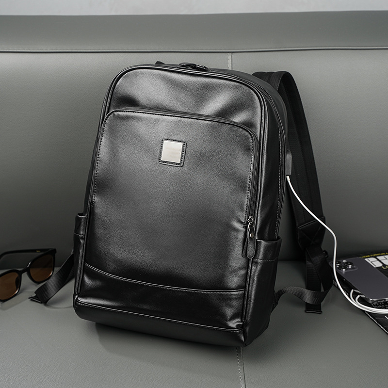 Man's PU Leather Backpack Exec - Leather Backpack Vintage のレビューと価格