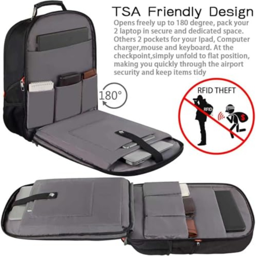 Travel Laptop Backpack, Extra  - Travel Backpack Anti Theft のレビューと価格