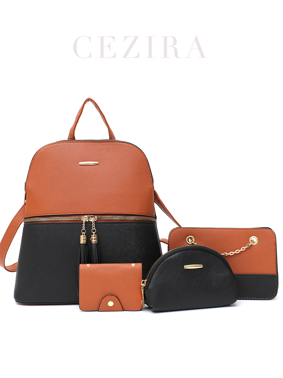 4 PCS Bags Set Women's Fashion - Mini Backpack Purse のレビューと価格