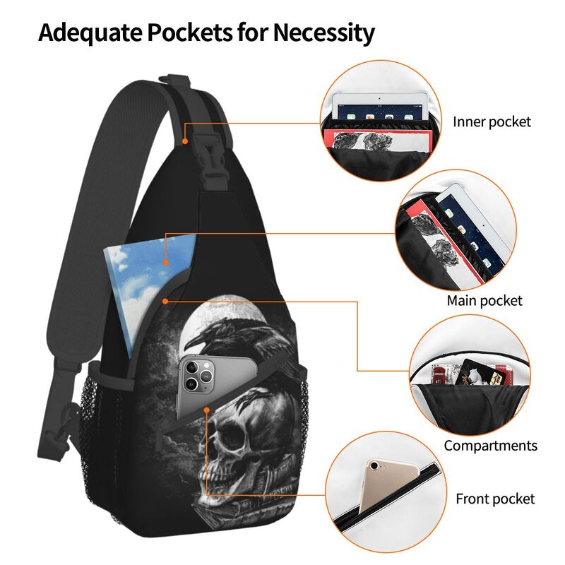 Crow The Skull Sling Crossbody - Sling Backpack Shoulder のレビューと価格