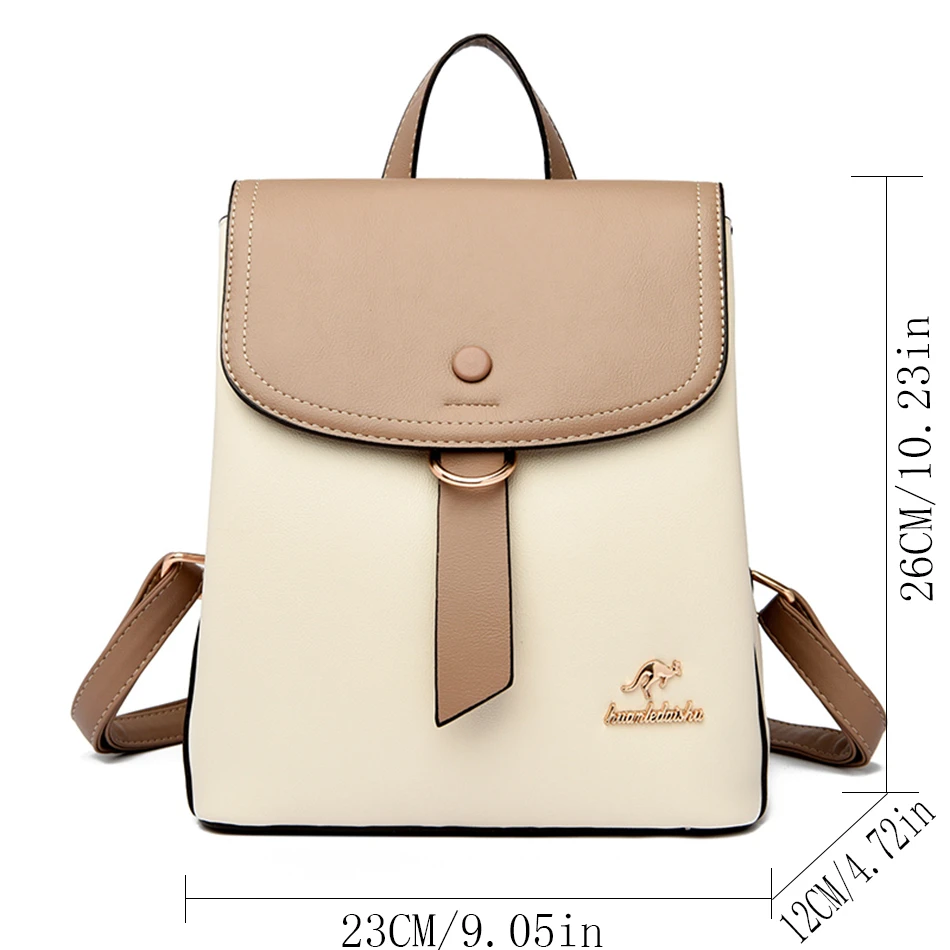 2024 High Quality Fashion Prin - Leather Backpack Vintage のレビューと価格