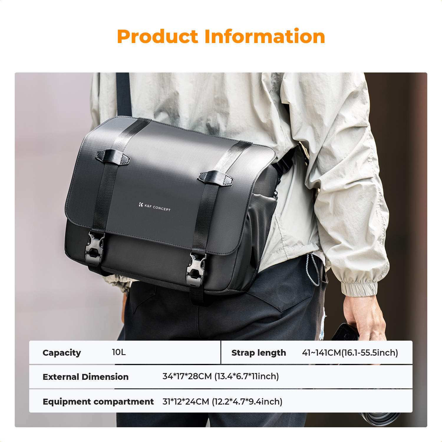 K&F CONCEPT 10L Camera Sling B - Sling Backpack Shoulder のレビューと価格