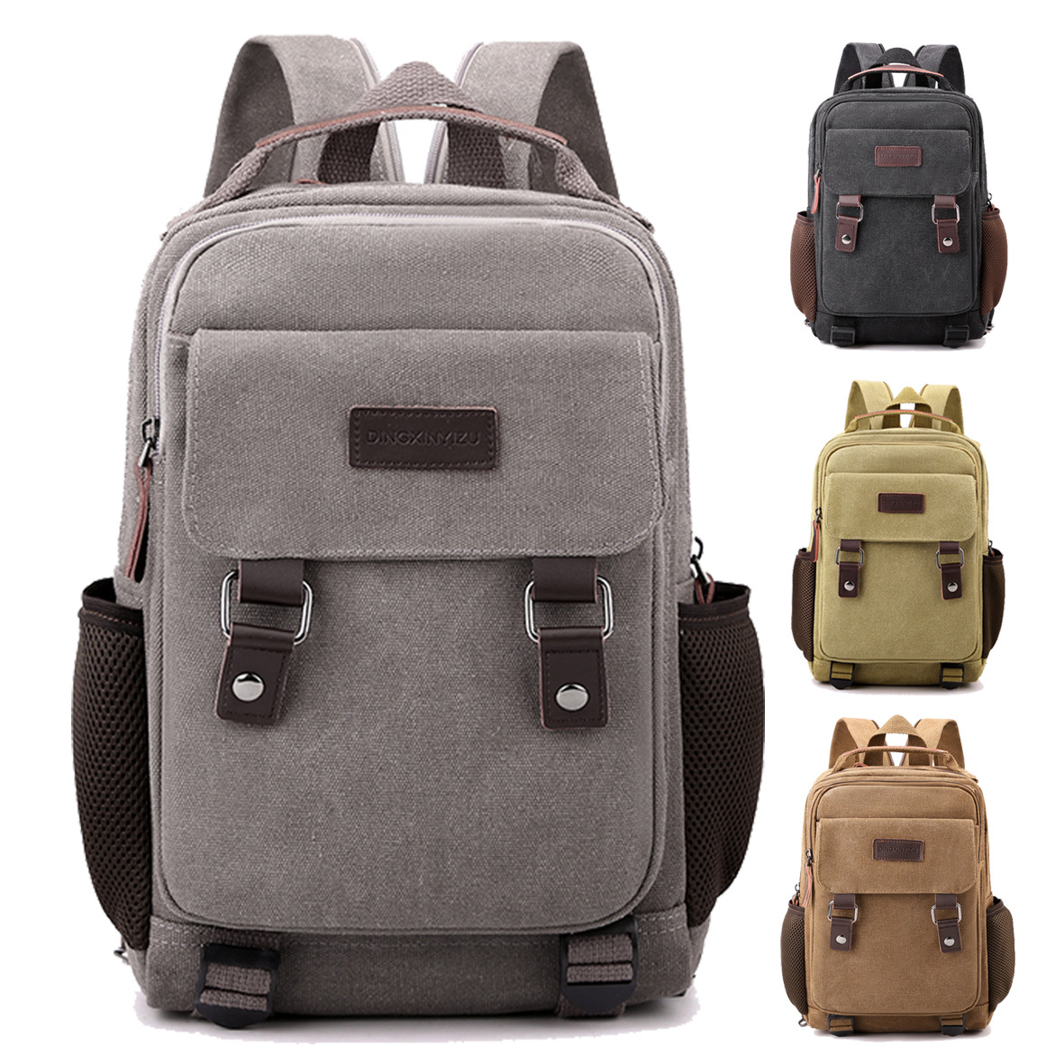New Canvas Chest Bag Men Large - Canvas Backpack Casual のレビューと価格