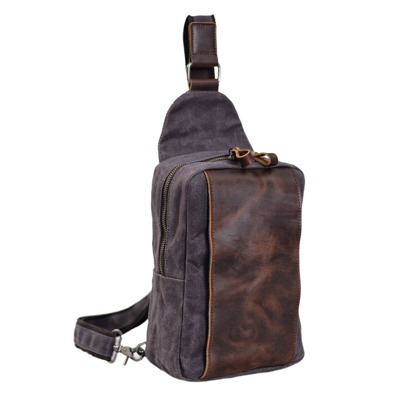 Casual Men's Vintage Waxed Can - Sling Backpack Shoulder のレビューと価格