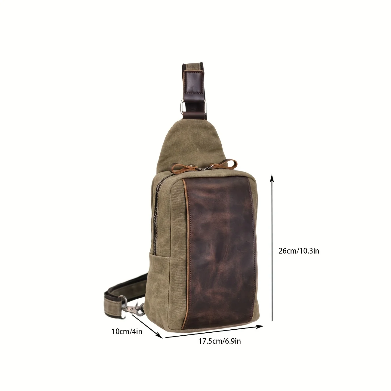 Casual Men's Vintage Waxed Can - Sling Backpack Shoulder のレビューと価格