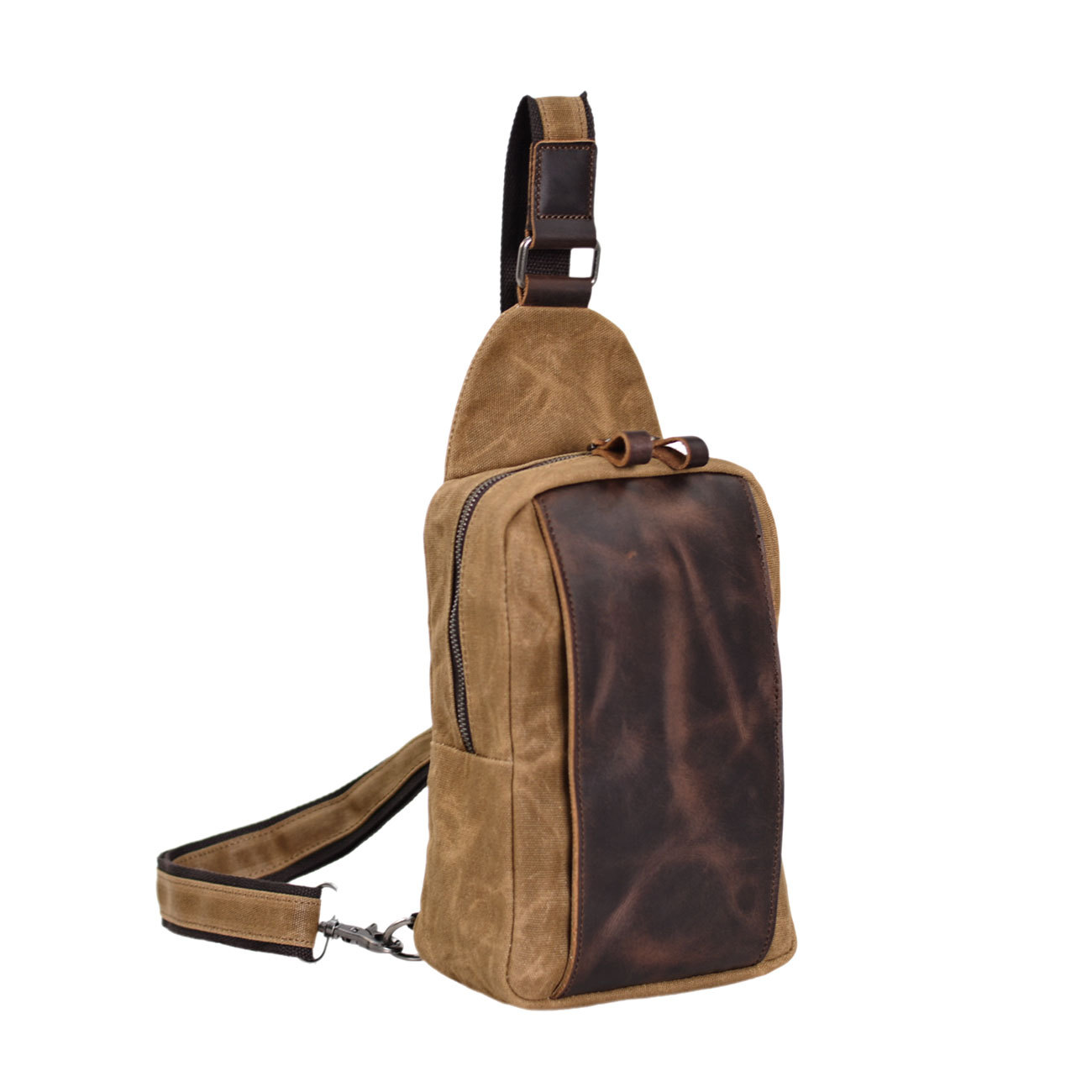 Casual Men's Vintage Waxed Can - Sling Backpack Shoulder のレビューと価格
