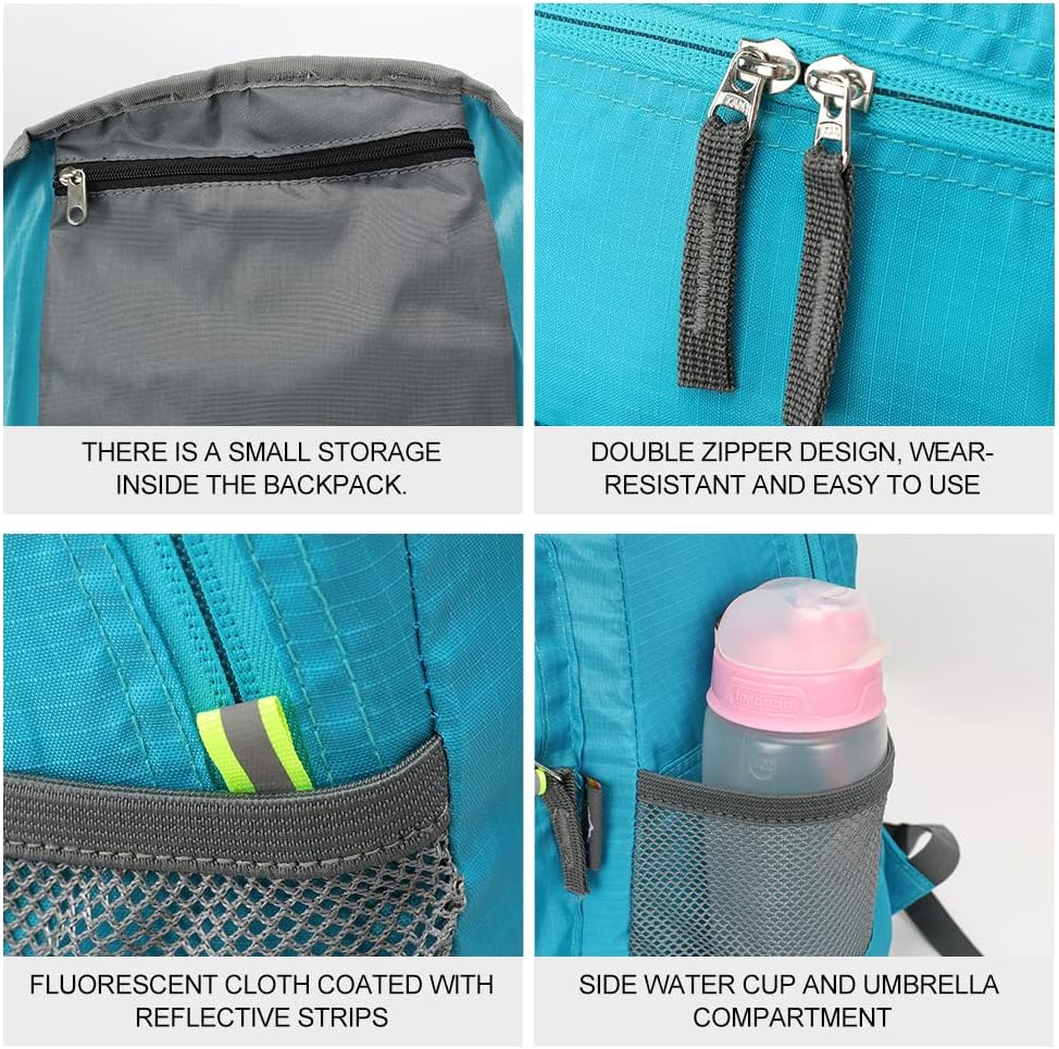 20L Lightweight Hiking Backpac - Foldable Backpack Small のレビューと価格