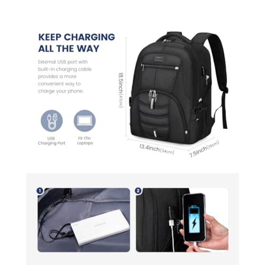 Travel Laptop Backpack Waterpr - Travel Backpack Anti Theft のレビューと価格