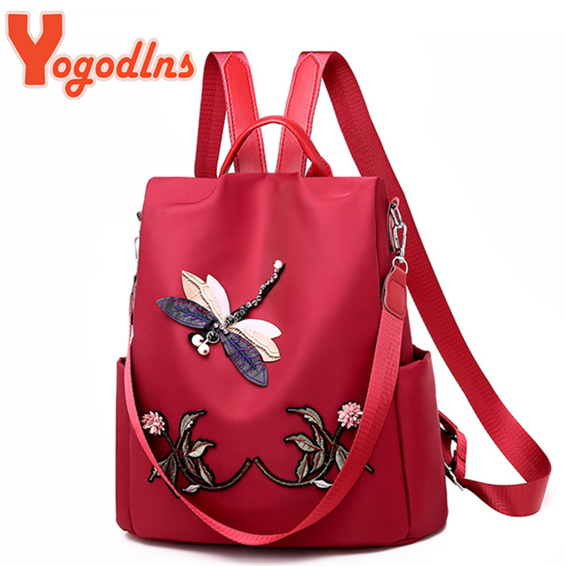 Yogodlns Fashion Embroidery Ba - Fashion Backpack Women のレビューと価格