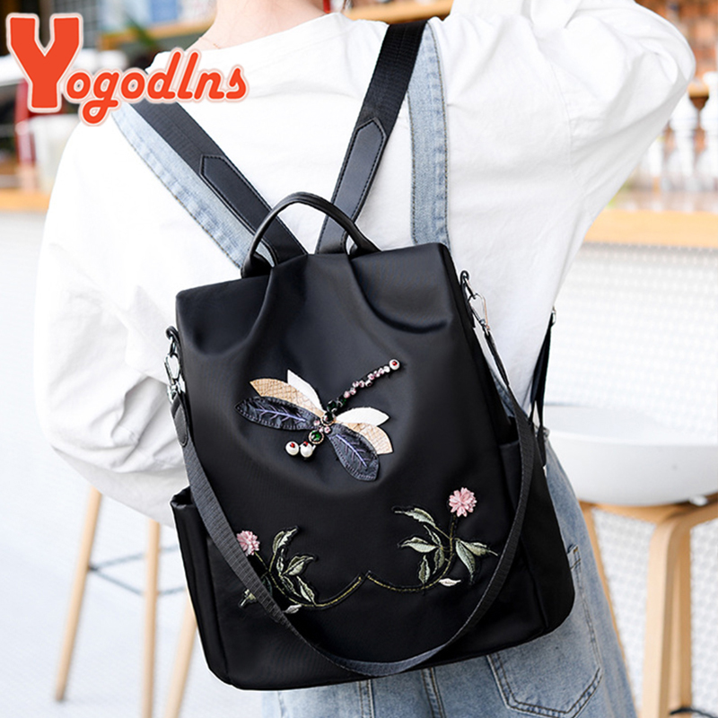 Yogodlns Fashion Embroidery Ba - Fashion Backpack Women のレビューと価格